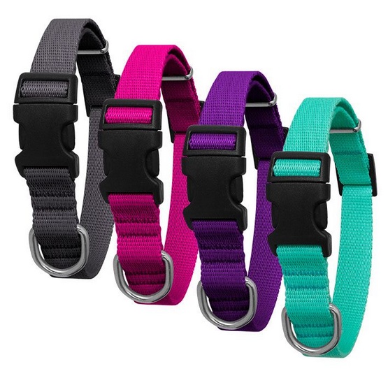 CHABA Obroża taśma regulowana gładka 10mm/33cm morska - obrazek 2