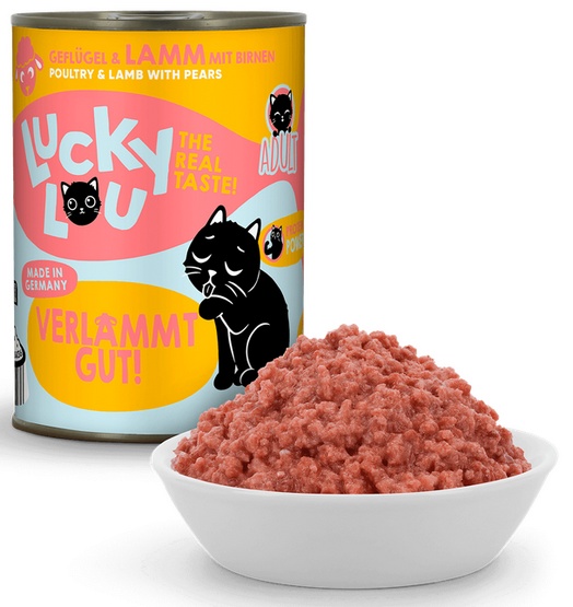 Lucky Lou Lifestage Adult Drób i jagnięcina puszka 400g - obrazek 5