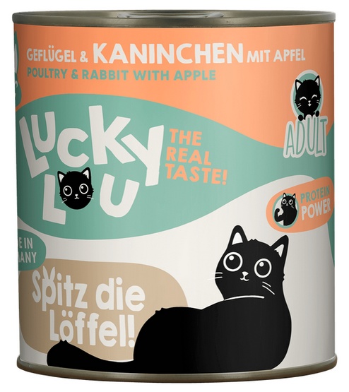 Lucky Lou Lifestage Adult Drób i królik puszka 800g - obrazek 3