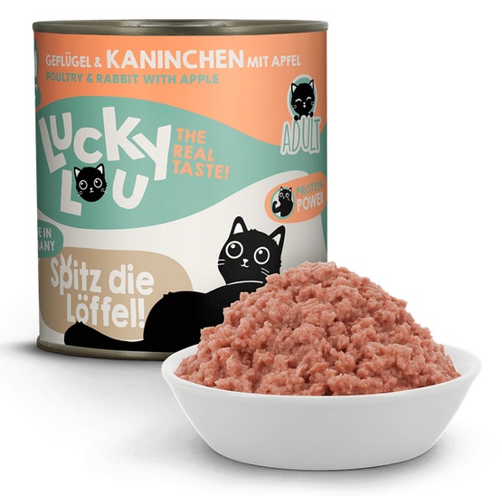 Lucky Lou Lifestage Adult Drób i królik puszka 800g - obrazek 4