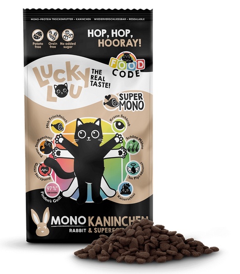 Lucky Lou Food Code Mono Królik 750g - obrazek 2