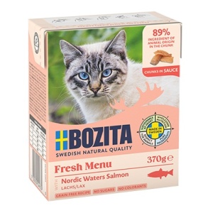 Bozita z Łososiem kawałki w sosie kartonik 370g