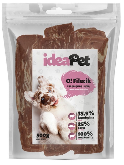 IdeaPet Fileciki z jagnięciną i rybą 500g - obrazek 4