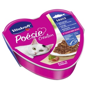Vitakraft Poesie sos dorsz z makaronem w sosie pomidorowym tacka 85g
