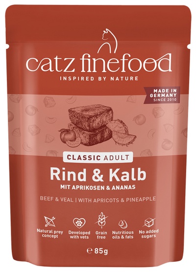 Catz Finefood Classic N.07 Wołowina i cielęcina saszetka 85g - obrazek 4