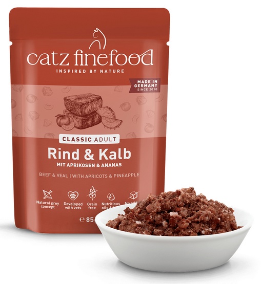 Catz Finefood Classic N.07 Wołowina i cielęcina saszetka 85g - obrazek 5