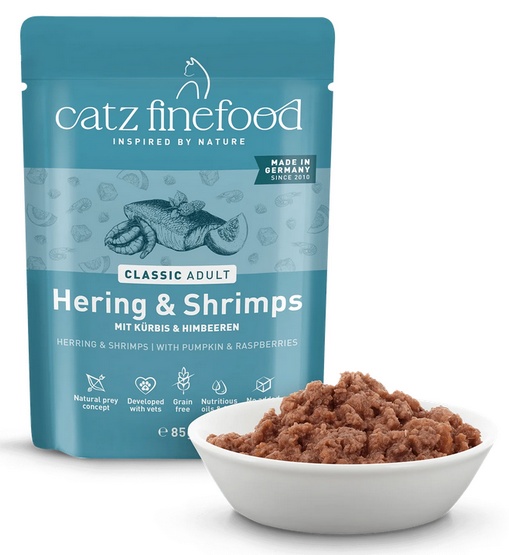 Catz Finefood Classic N.13 Śledź i Krewetki saszetka 85g - obrazek 5