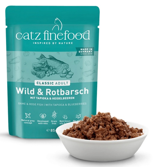 Catz Finefood Classic N.21 Dziczyzna i Karmazyn saszetka 85g - obrazek 5