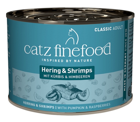 Catz Finefood Classic N.13 Śledź i Krewetki puszka 200g - obrazek 4