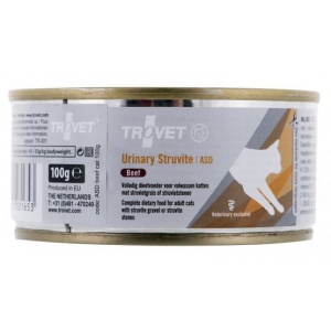 Trovet ASD Urinary Struvite dla kota wołowina puszka 100g