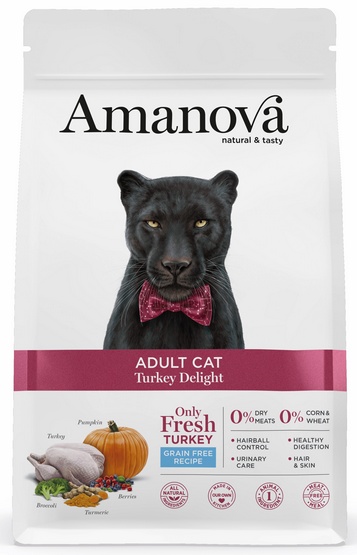 Amanova Cat Adult Turkey Delight - indyk 1,5kg