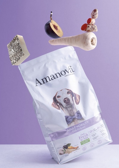 Amanova Dog Adult Mobility Fish Delicacy - biała ryba 2kg - obrazek 3