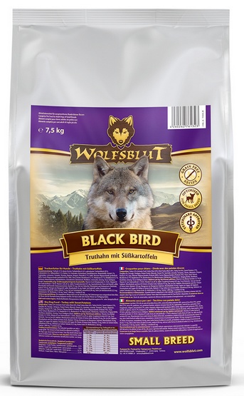 Wolfsblut Dog Black Bird Adult Small - indyk i bataty 7,5kg - obrazek 2