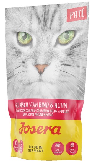 Josera Pasztet Gulasz z kurczakiem i wołowiną saszetka 85g GRATIS