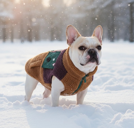 Zolux Ciepła bluza dla psa Bouclette R.35 jasnobrązowa - obrazek 3