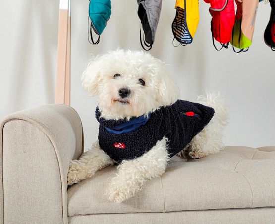 Zolux Ciepła bluza dla psa Bouclette R.55 granatowa - obrazek 4