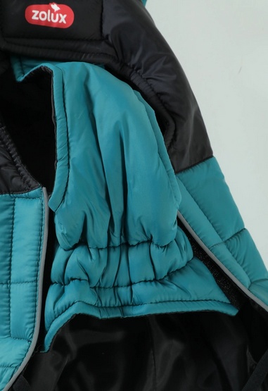 Zolux Kurtka puchowa z szelkami dla psa R.30 niebieska - obrazek 7