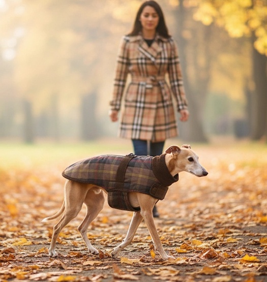 Zolux Kurtka w kratę dla psa Cheverny R.55 brązowa - obrazek 3
