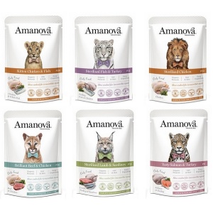 Amanova Cat Zestaw saszetek 6x85g