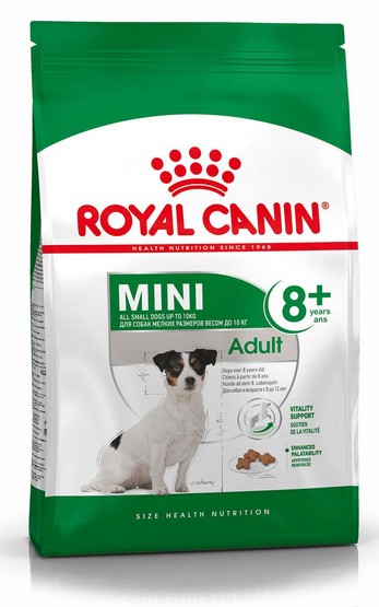 Royal Canin Mini Adult 8+ karma sucha dla psów starszych od 8 do 12 roku życia, ras małych 800g - obrazek 2