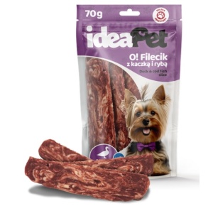 IdeaPet O! Fileciki z kaczką i rybą 70g