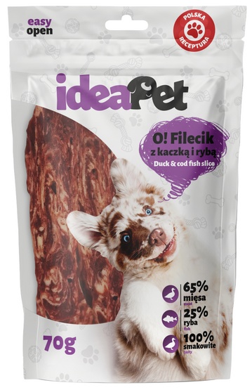 IdeaPet O! Fileciki z kaczką i rybą 70g - obrazek 3
