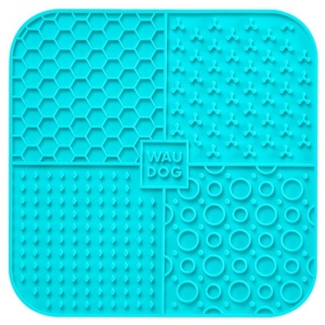 Collar WauDog Silicone Mata do lizania 19x19x1cm niebieska