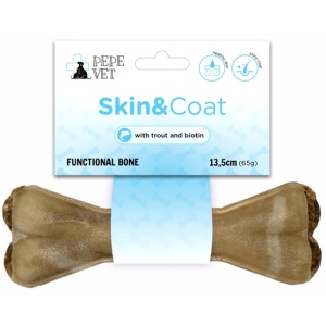 Paka Zwierzaka PEPE VET Kość funkcjonalna Skin & Coat 13,5cm