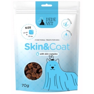 Paka Zwierzaka PEPE VET Przysmak funkcjonalny Skin & Coat 70g