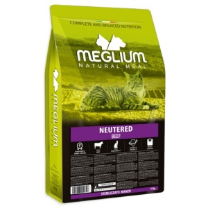 Meglium Cat Adult Neutered Beef 10kg
