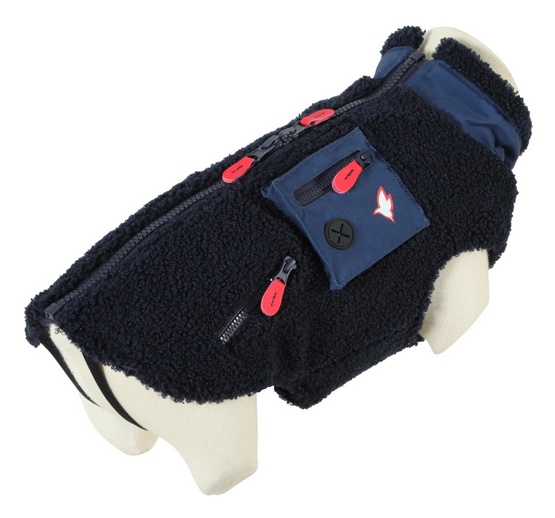 Zolux Ciepła bluza dla psa Bouclette R.45 granatowa - obrazek 2