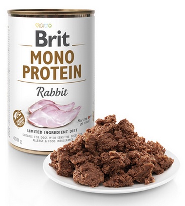 Brit Mono Protein Rabbit puszka 400g - obrazek 2