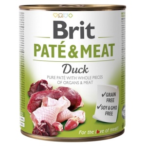 Brit Pate & Meat Dog Duck puszka 800g