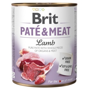 Brit Pate & Meat Dog Lamb puszka 800g
