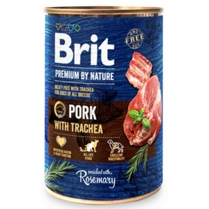 Brit Premium By Nature Pork & Trachea puszka 400g