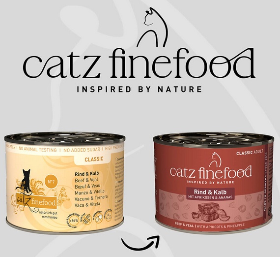 Catz Finefood Classic N.07 Wołowina i cielęcina puszka 200g - obrazek 3