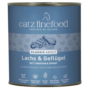 Catz Finefood Classic Łosoś i drób (N.05) puszka 800g