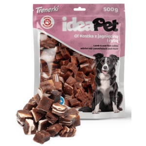 IdeaPet Kostka z jagnięciną i rybą 500g