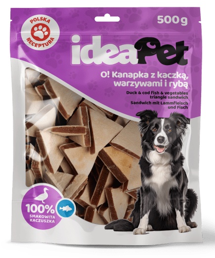IdeaPet Kanapka z kaczką, warzywami i rybą 500g - obrazek 2