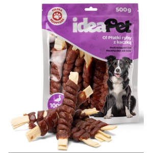 IdeaPet Płatki ryby z kaczką 500g