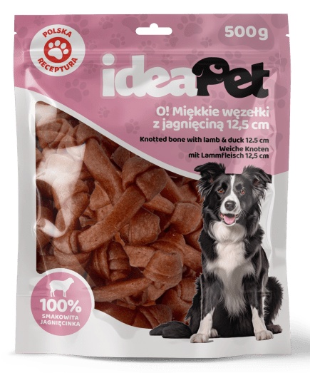 IdeaPet Miękkie węzełki z jagnieciną 12,5cm 500g - obrazek 2