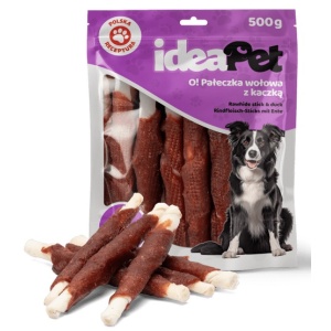 IdeaPet Pałeczki wołowe z kaczką 30cm 500g