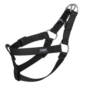 CHABA Szelki taśma regulowane nr 2 - obwód 50cm czarne