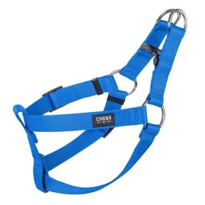 CHABA Szelki taśma regulowane nr 3 - obwód 60cm niebieskie