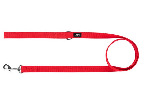 CHABA Smycz taśma XL 25mm czerwona - obrazek 3