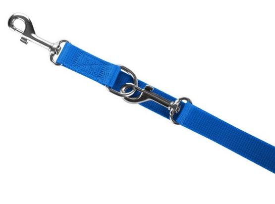 CHABA Smycz taśma regulowana M 16mm/260cm niebieska - obrazek 2