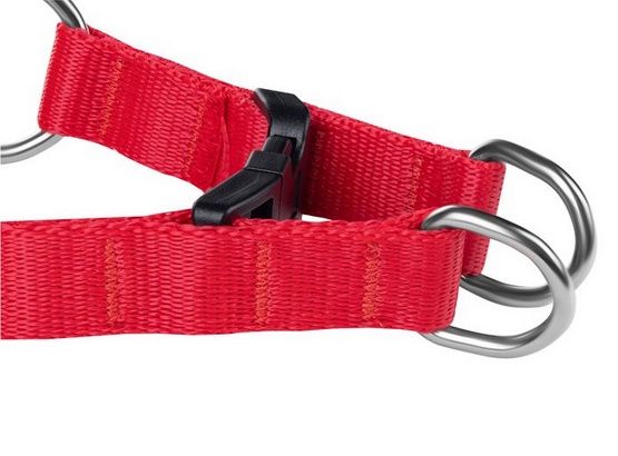 CHABA Szelki taśma regulowane nr 3 - obwód 60cm czerwone - obrazek 2