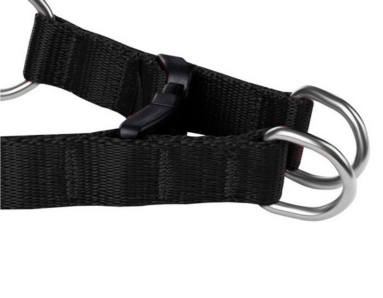 CHABA Szelki taśma regulowane nr 6 - obwód 90cm czarne - obrazek 2