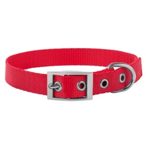 CHABA Obroża Gładka Lux S czerwona