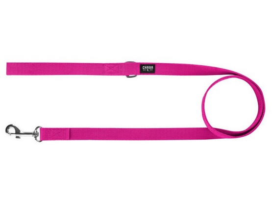 CHABA Smycz taśma S 10mm fuksja - obrazek 2